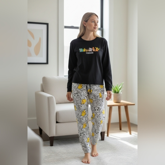 Pokemon Pants - Pokemon 2 Piece Shirt and Pants set Large